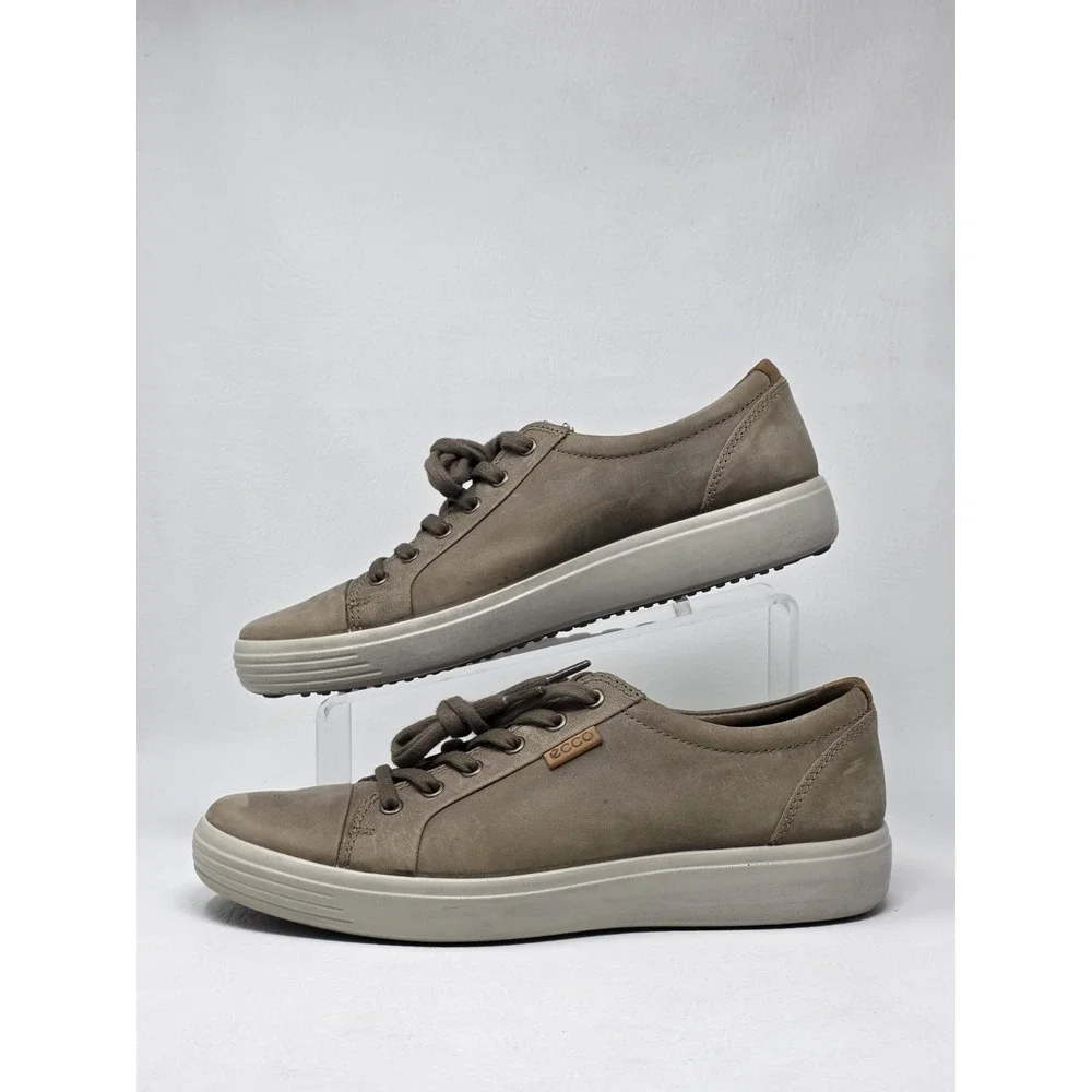 Ecco Mens Soft Vii Navajo Brown Lace-Up Sneakers Z2186 Size EU 43 US 9 Pre-owned